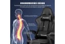 Hiazurm Gaming-Stuhl Ergonomisch mit Fußstütze und Lordosenstütze Bild 1
