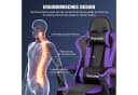Hiazurm Gaming-Stuhl Lila Ergonomisch mit Fußstütze Bild 1