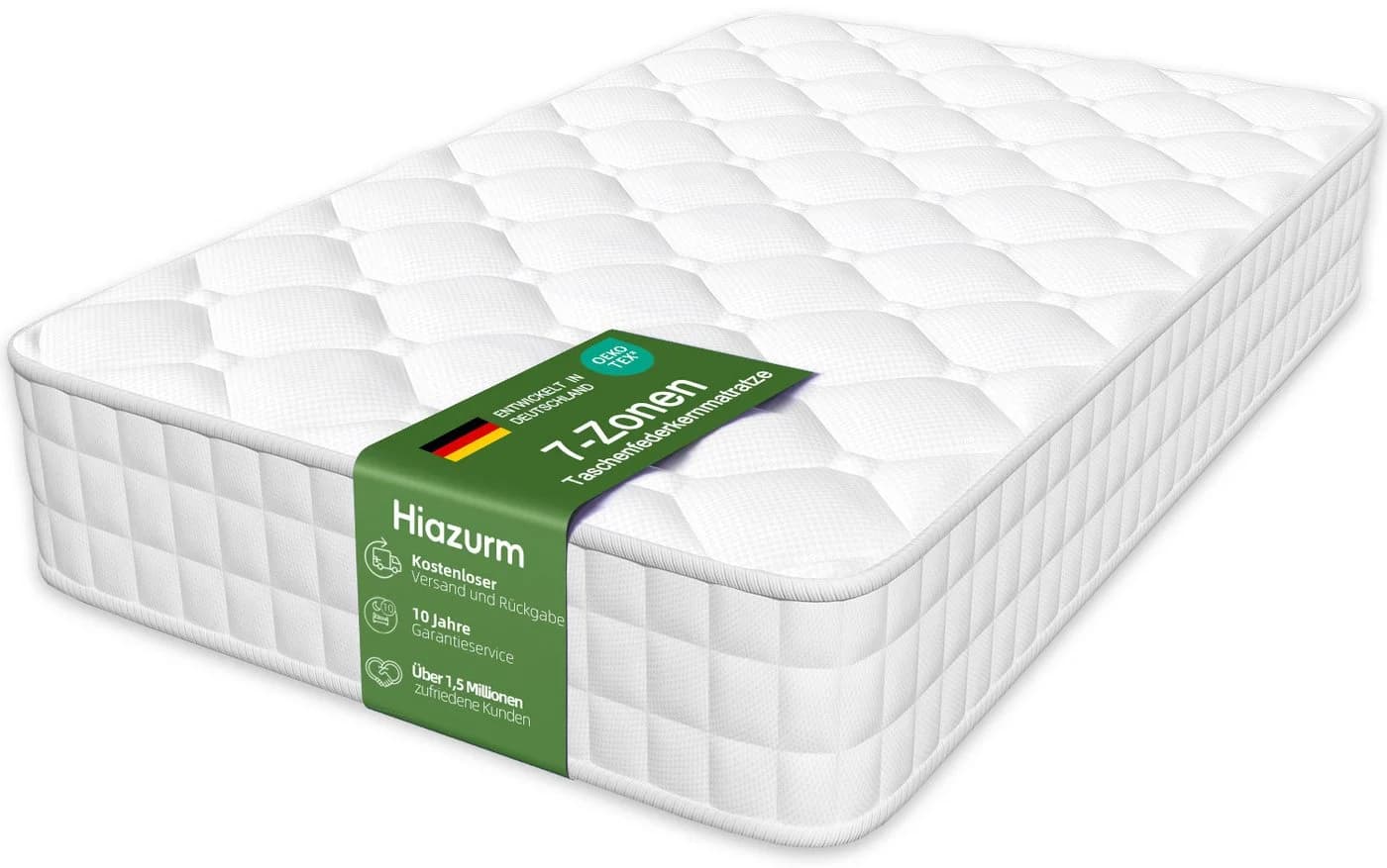 Hiazurm Taschenfederkernmatratze 7-Zonen Orthopädisch H3 - Bild 2