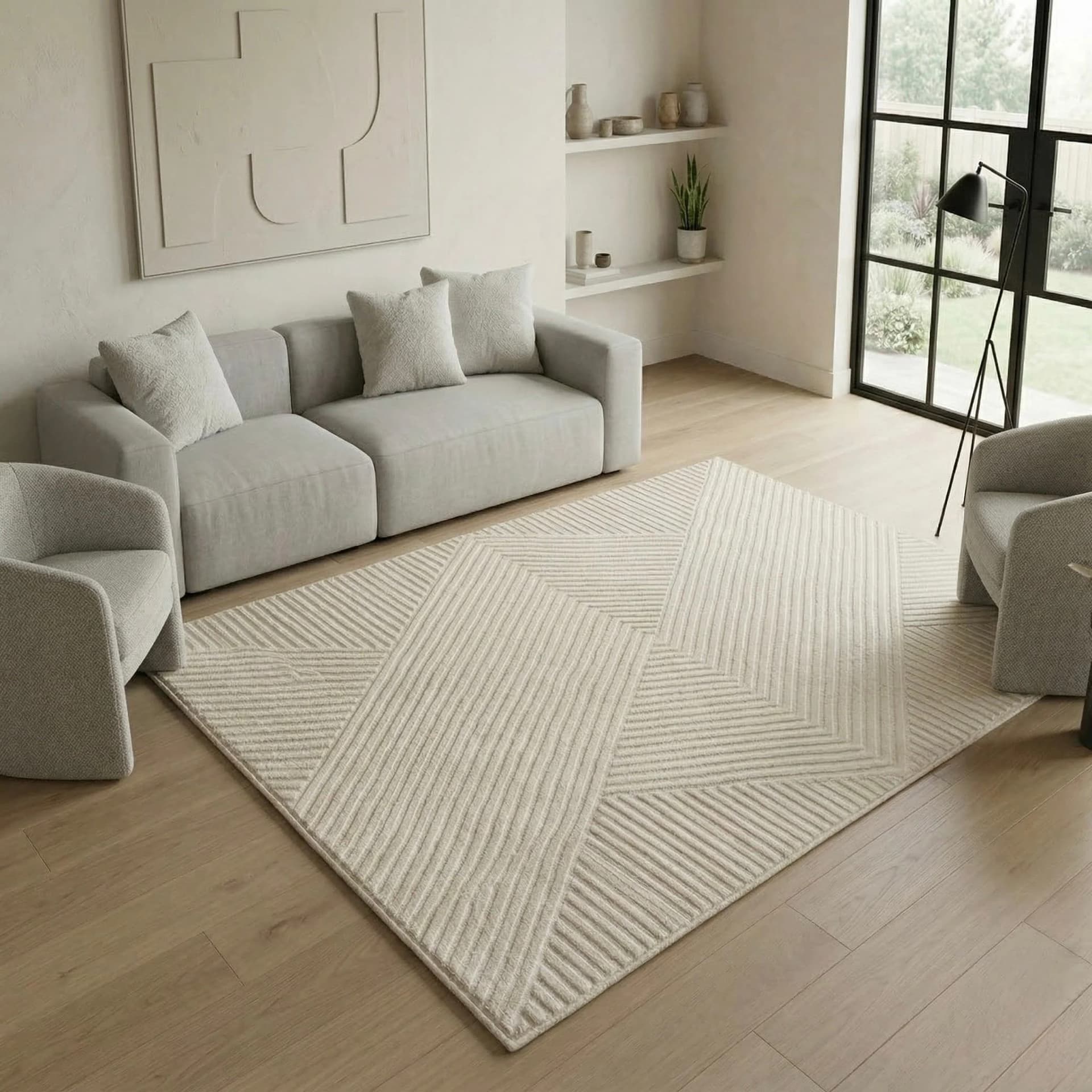 Teppich SEHRAZAT Rio 1600 Creme Polyester
