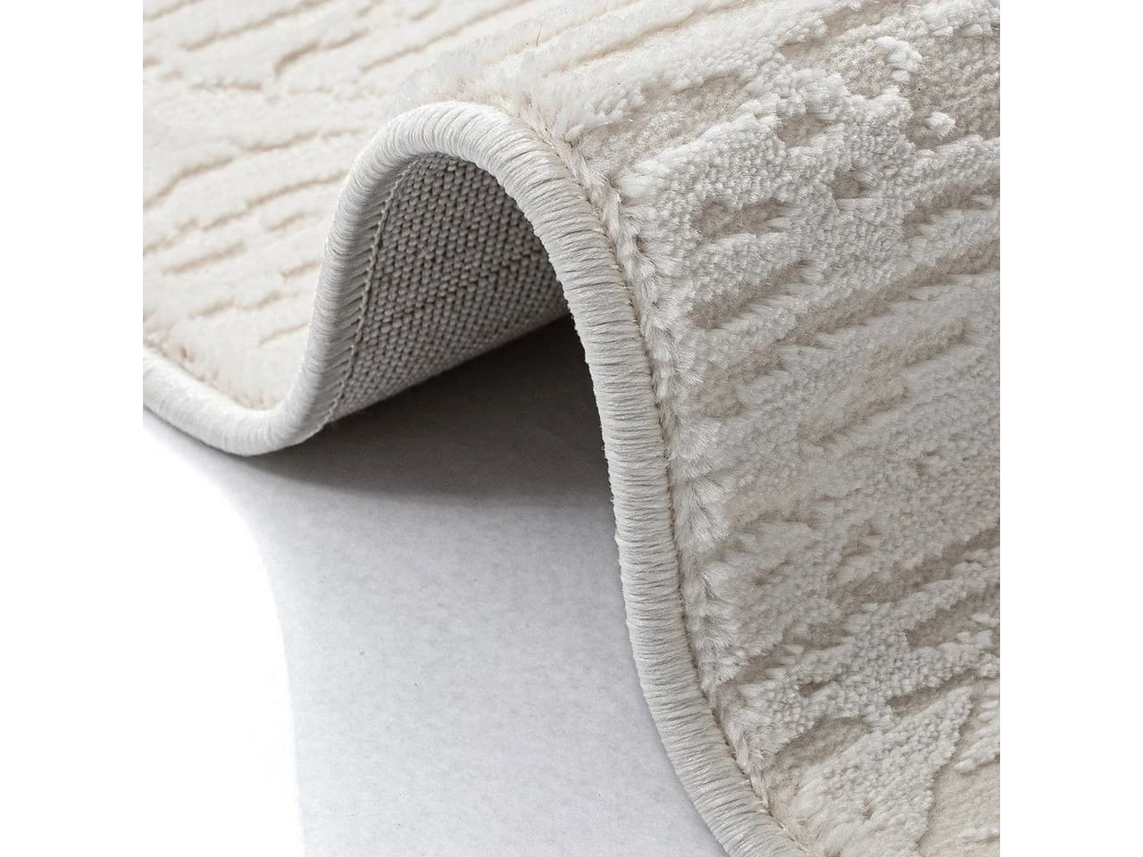 Teppich SEHRAZAT Moda 1200 Creme 100x300 cm Polyester Polypropylen - Bild 5