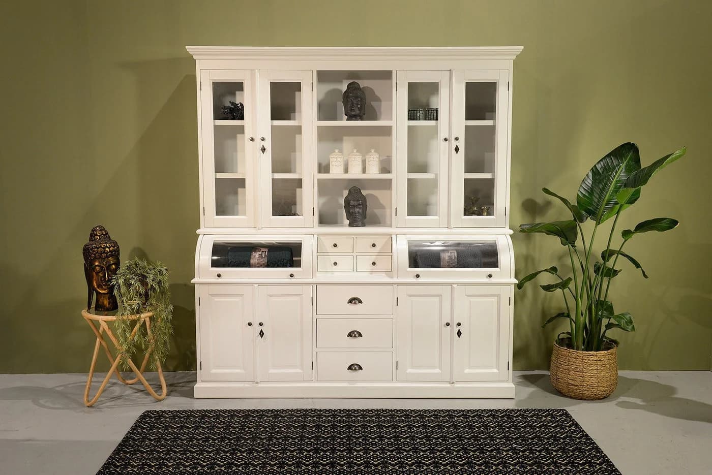 Wohnpalast Buffet Schrank Weiß 200cm Landhausstil - Bild 2