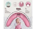 SEI Design Stillkissenbezug Musselin 100% Bio-Baumwolle Rosa Bild 3