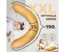 SEI Design Stillkissen XXL Musselin Bezug Beige Bild 4