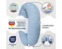 SEI Design Stillkissen XXL 190x30 cm Bio Baumwolle Blau Bild 5