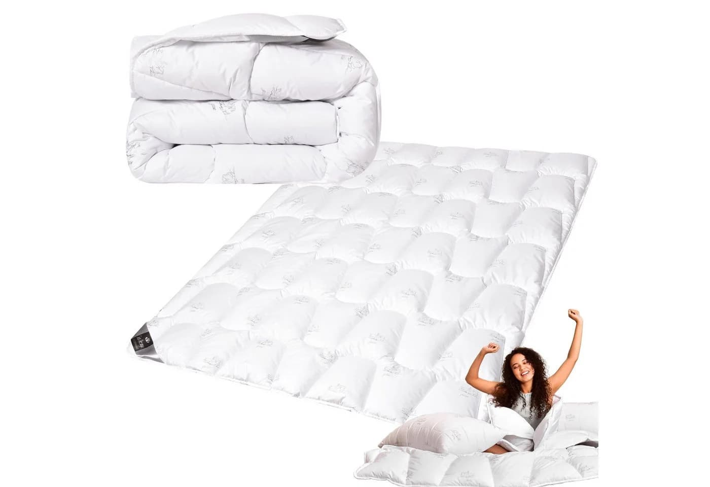 SEI Design SWAN Mikrofaserbettdecke Winter Weiß - Bild 2