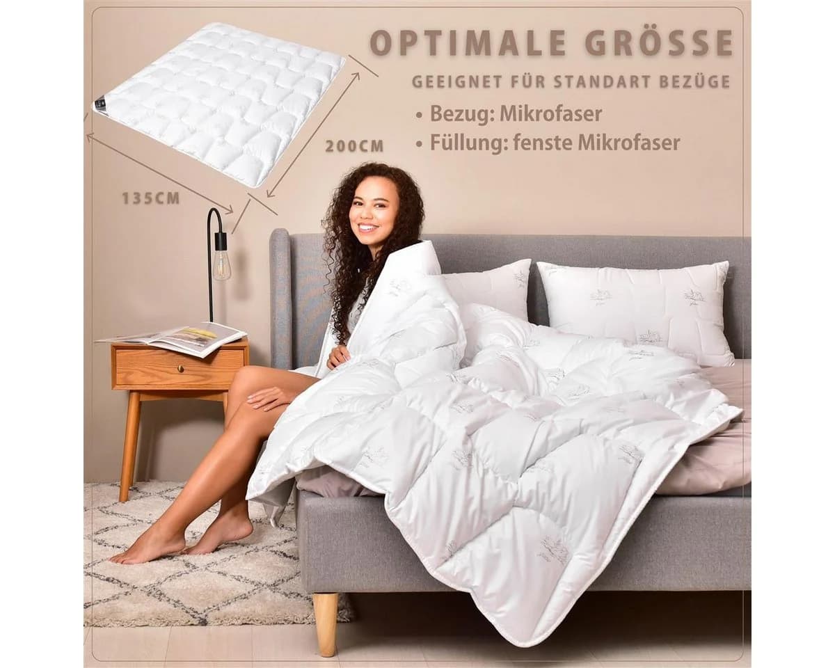 SEI Design SWAN Mikrofaserbettdecke Winter Weiß - Bild 5