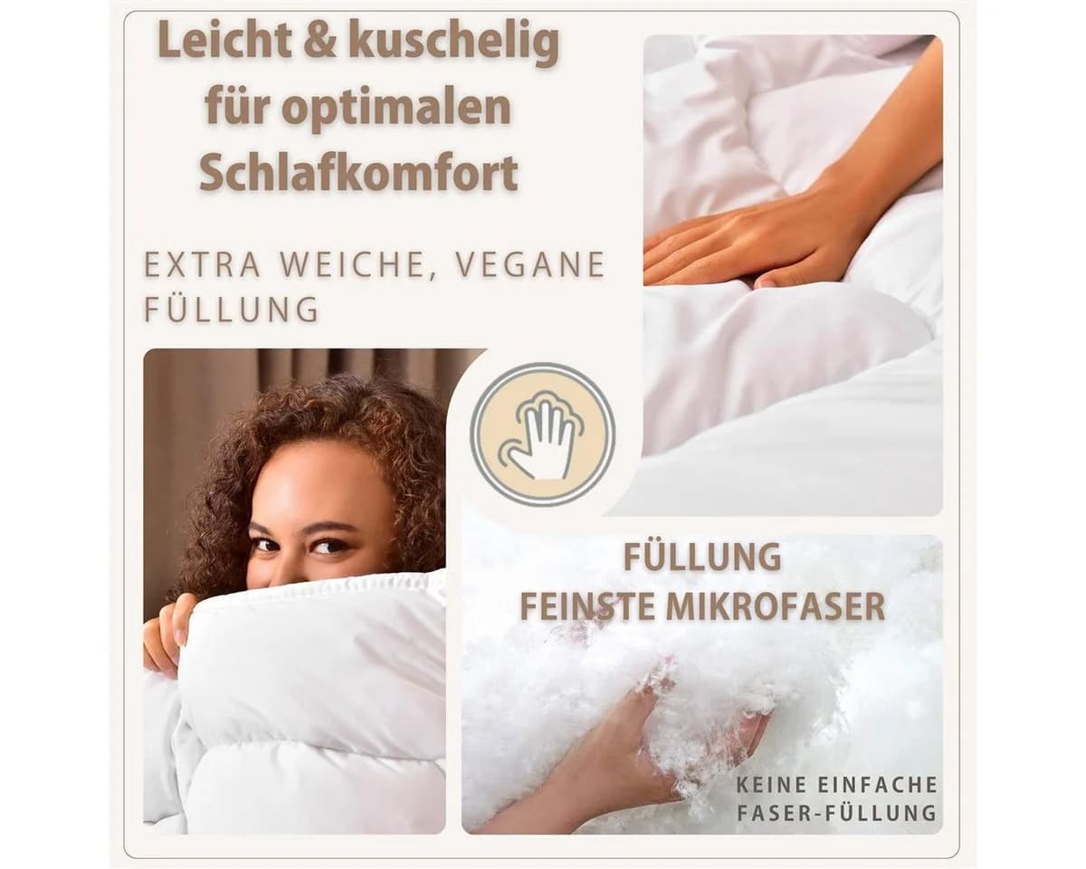 SEI Design SWAN de Luxe Winterbettdecke Perkal Baumwolle 100% Polyester Füllung - Bild 3