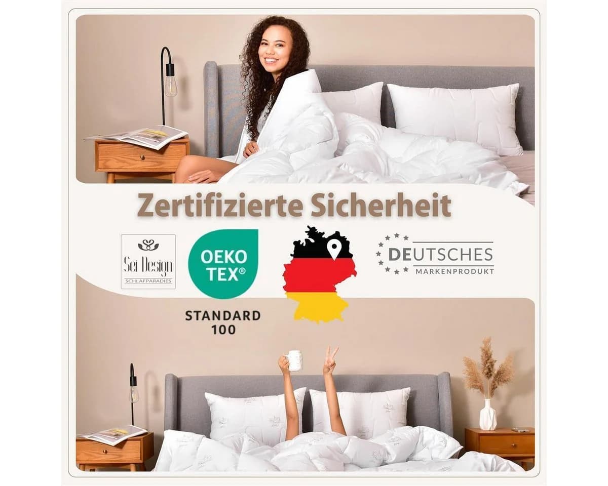 SEI Design SWAN de Luxe Winterbettdecke Perkal Baumwolle 100% Polyester Füllung - Bild 5