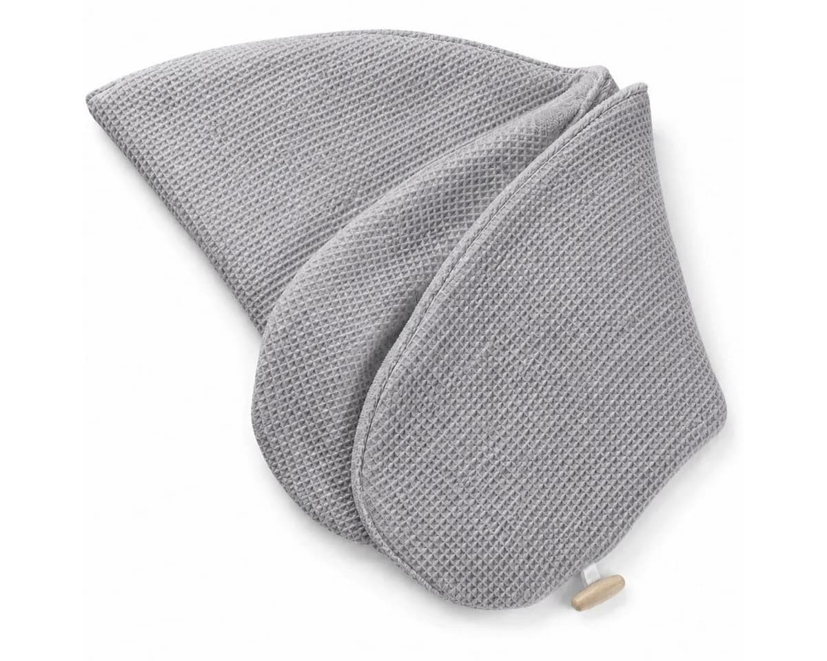 SEI Design Stillkissenbezug 190x30 Grau Waffeljersey Baumwolle - Bild 2