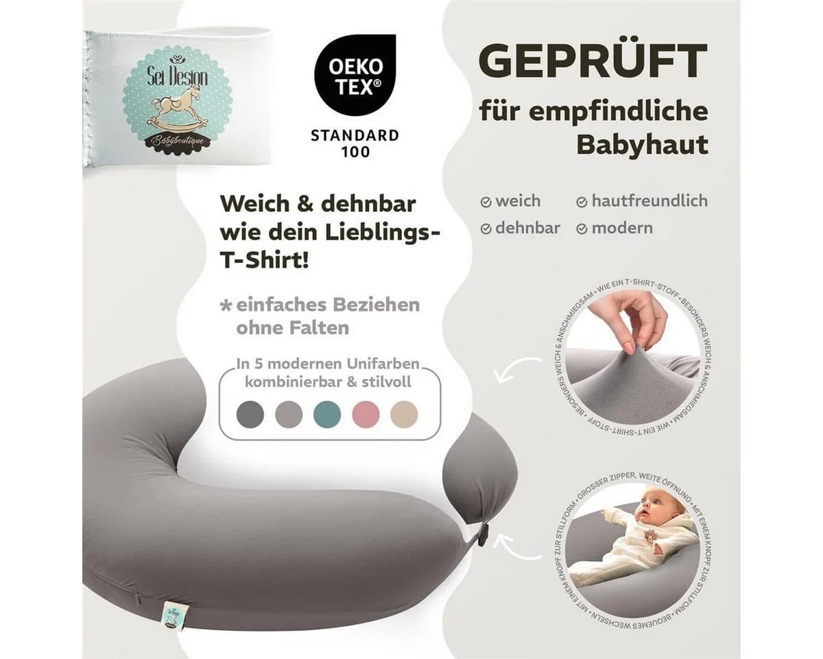 SEI Design Stillkissen XXL Mikroperlen Seitenschläferkissen 190x30 cm Ergonomisch - Bild 5