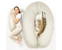 SEI Design Stillkissen Kapok-Füllung XXL 190x35 cm, Bio-Baumwolle Bild 1