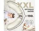 SEI Design Stillkissen Kapok-Füllung XXL 190x35 cm, Bio-Baumwolle Bild 5