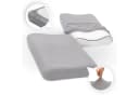 SEI Design Kissenbezug 2-er Pack Silbergrau Stretch Baumwolle Bild 2