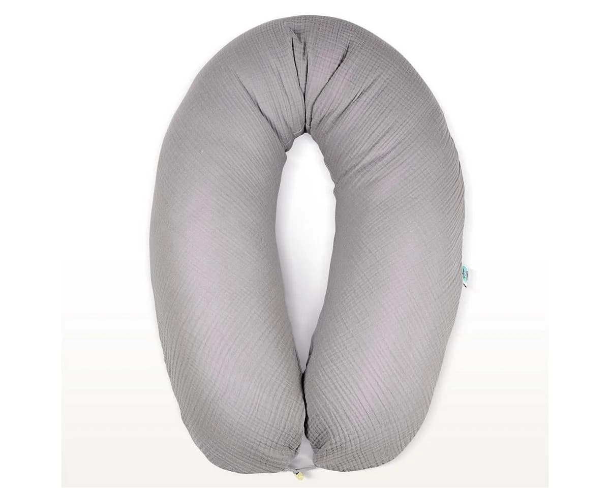 SEI Design Stillkissen XXL Musselin Grau Ergonomisch - Bild 2