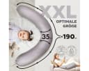 SEI Design Stillkissen XXL Musselin Grau Ergonomisch Bild 4