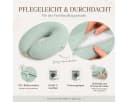 SEI Design Stillkissen XXL EPS-Mikroperlen Waffelstoff 190cm Mint Bild 4