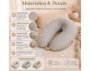 SEI Design Stillkissen XXL Taupe Musselin EPS Mikroperlen Bild 5
