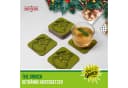 Party Factory Getränkeuntersetzer The Grinch 4er Set Grün Filz Bild 5