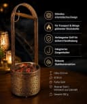 BAYLI Shisha Kohlekorb XL Gold mit Kohlezange Bild 3