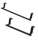 BAYLI Türgarderobe 2er Set Geschirrtuchhalter Edelstahl Schwarz Bild 2