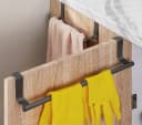BAYLI Türgarderobe 2er Set Geschirrtuchhalter Edelstahl Schwarz Bild 5