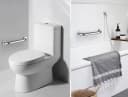 BAYLI Badewannengriff 2er Set Edelstahl Silber 80 cm Bild 5
