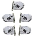 BAYLI 5er Set Glastürschloss Silber für Vitrine 4-8mm Bild 2