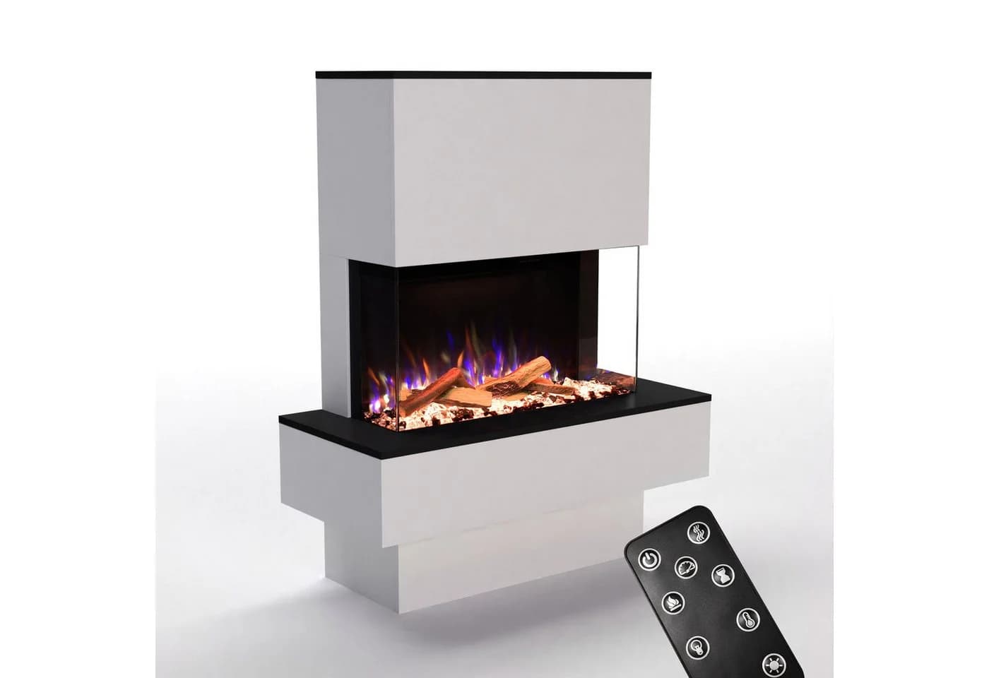 GLOW FIRE Elektrokamin PR18 E-Motion 3D mit Heizung und 3D-Flammenbild - Bild 2