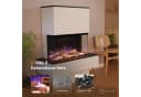 GLOW FIRE Elektrokamin PR18 E-Motion 3D mit Heizung und 3D-Flammenbild Bild 3