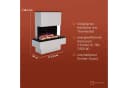 GLOW FIRE Elektrokamin PR18 E-Motion 3D mit Heizung und 3D-Flammenbild Bild 5