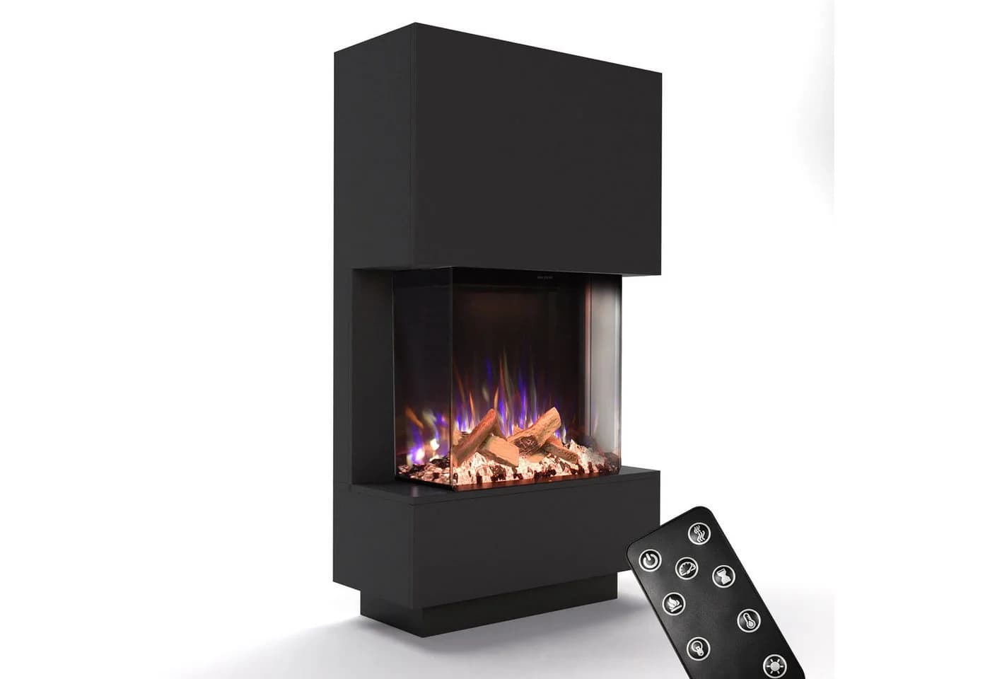 GLOW FIRE Elektrokamin PR14 E-Motion 3D Schwarz mit Heizung - Bild 2