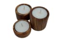 medina mood Teelichthalter 3er-Set Olivenholz Harmonie Bild 3