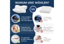 CALMONT Nackenstützkissen Memory Foam Orthopädisch Weiß Bild 5