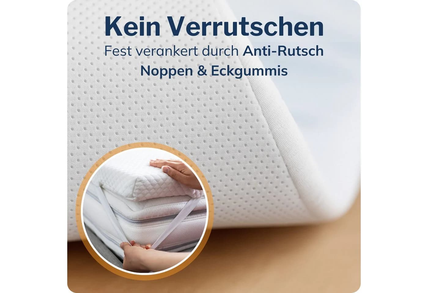 CALMONT Topper 7cm Matratzentopper H2/H3 - Mit Gel- und Komfortschicht - Bild 4