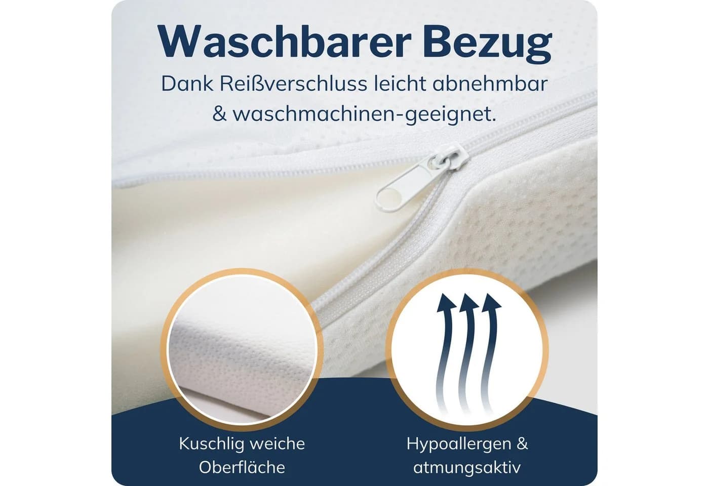 CALMONT Topper 7cm Matratzentopper H2/H3 - Mit Gel- und Komfortschicht - Bild 5