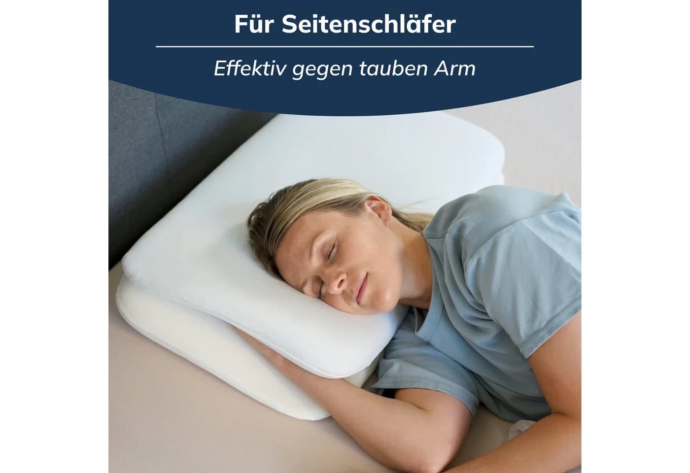 CALMONT Bauchschläferkissen Seitenschläferkissen Memory Foam Ergonomisch - Bild 3