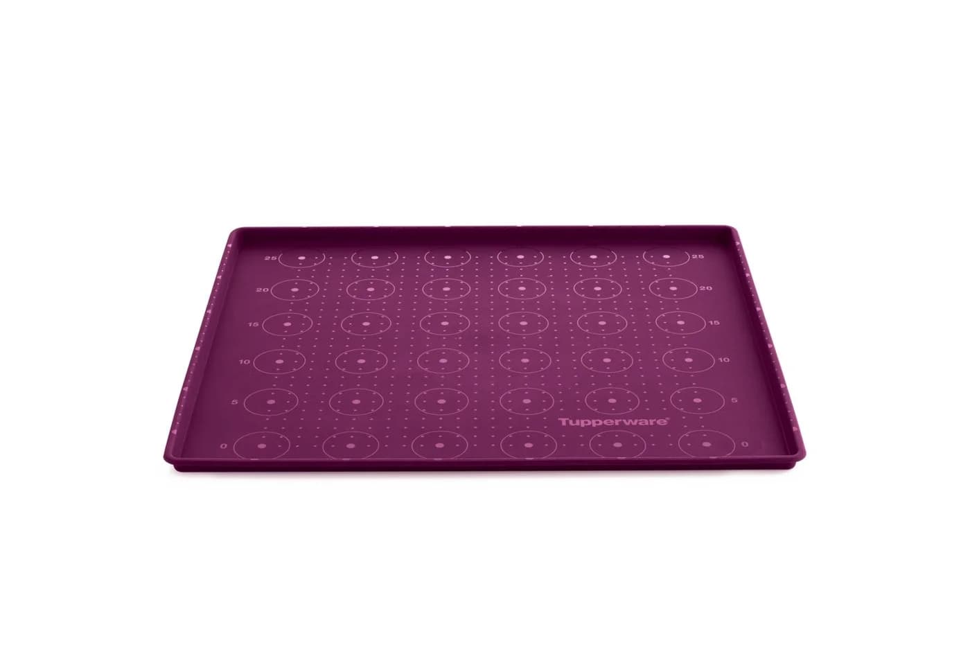 TUPPERWARE Silikon Backunterlage lila flexibel mit Rand