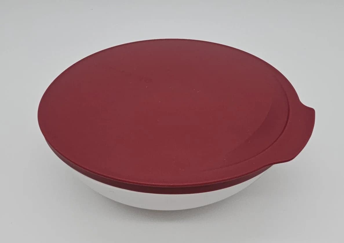 TUPPERWARE Allegra Servierschale 275 ml rot/weiß