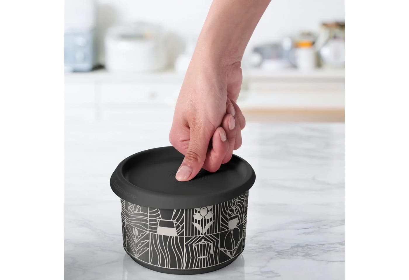 TUPPERWARE One Touch Coffee Dose 1,4l Schwarz