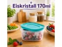 TUPPERWARE Eiskristall Gefrierbehälter 170 ml Türkis Bild 2