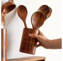 Faizee Home Kochbesteckhalter 7-tlg. Teakholz Set Bild 1
