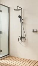 Faizee Möbel Duschsystem Regendusche mit Handbrause Schwarz/Silber Bild 2