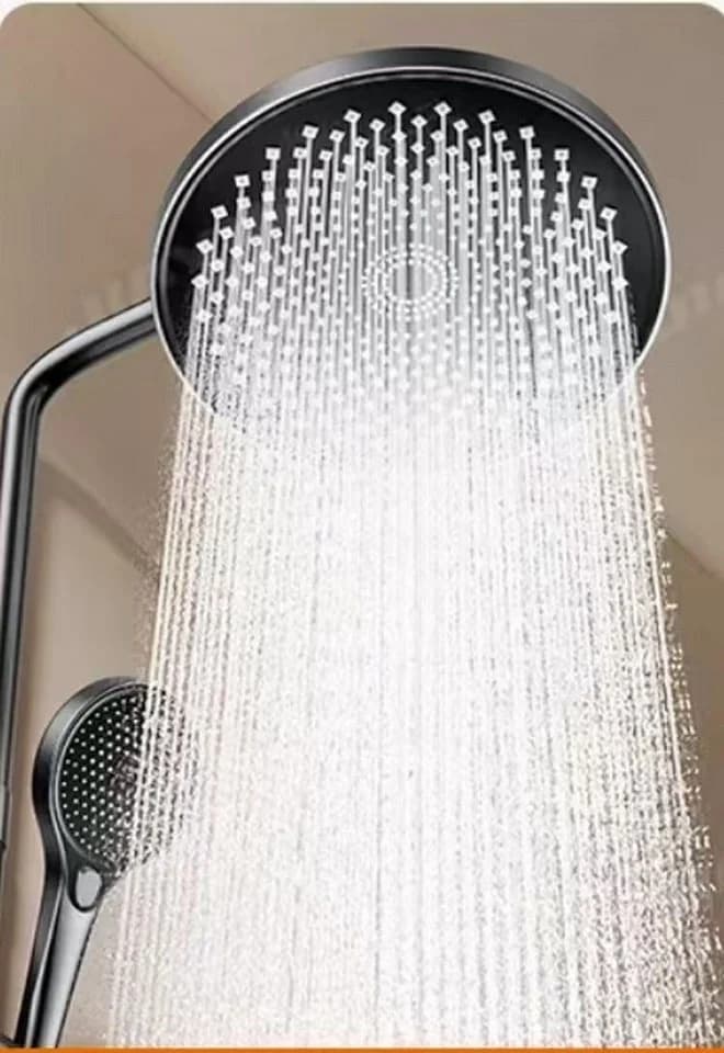 Faizee Möbel Duschsystem Regendusche mit Handbrause Schwarz/Silber - Bild 4
