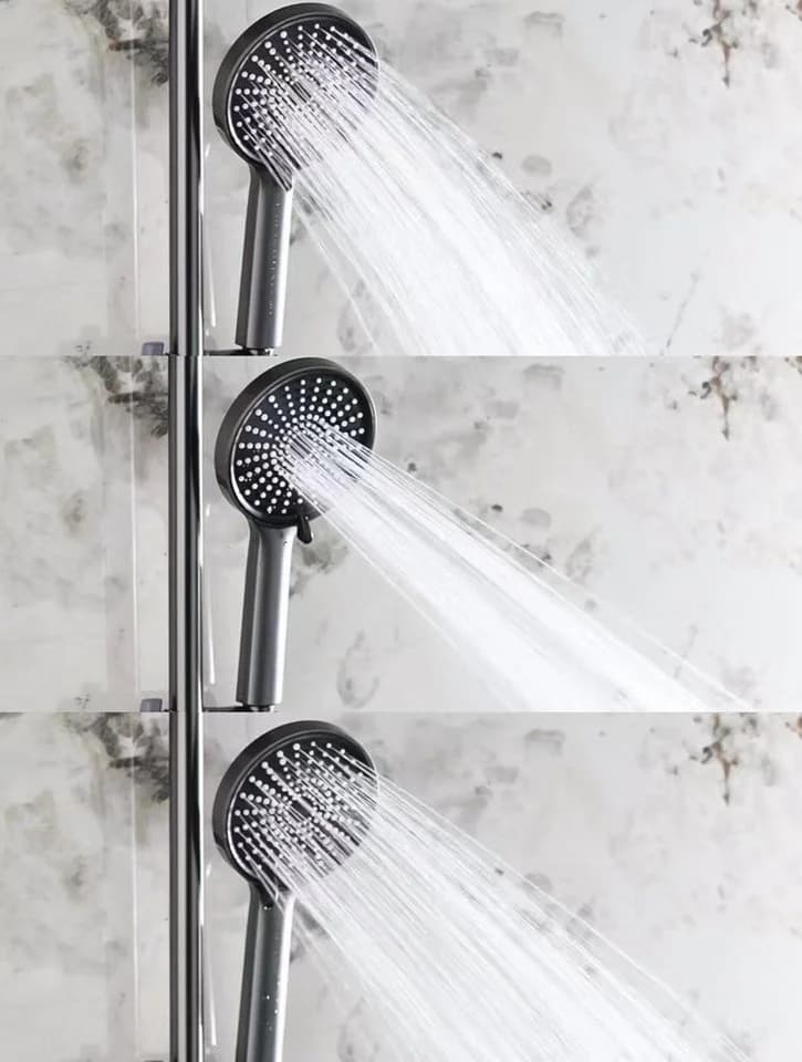 Faizee Möbel Duschsystem Regendusche mit Handbrause Schwarz/Silber - Bild 5