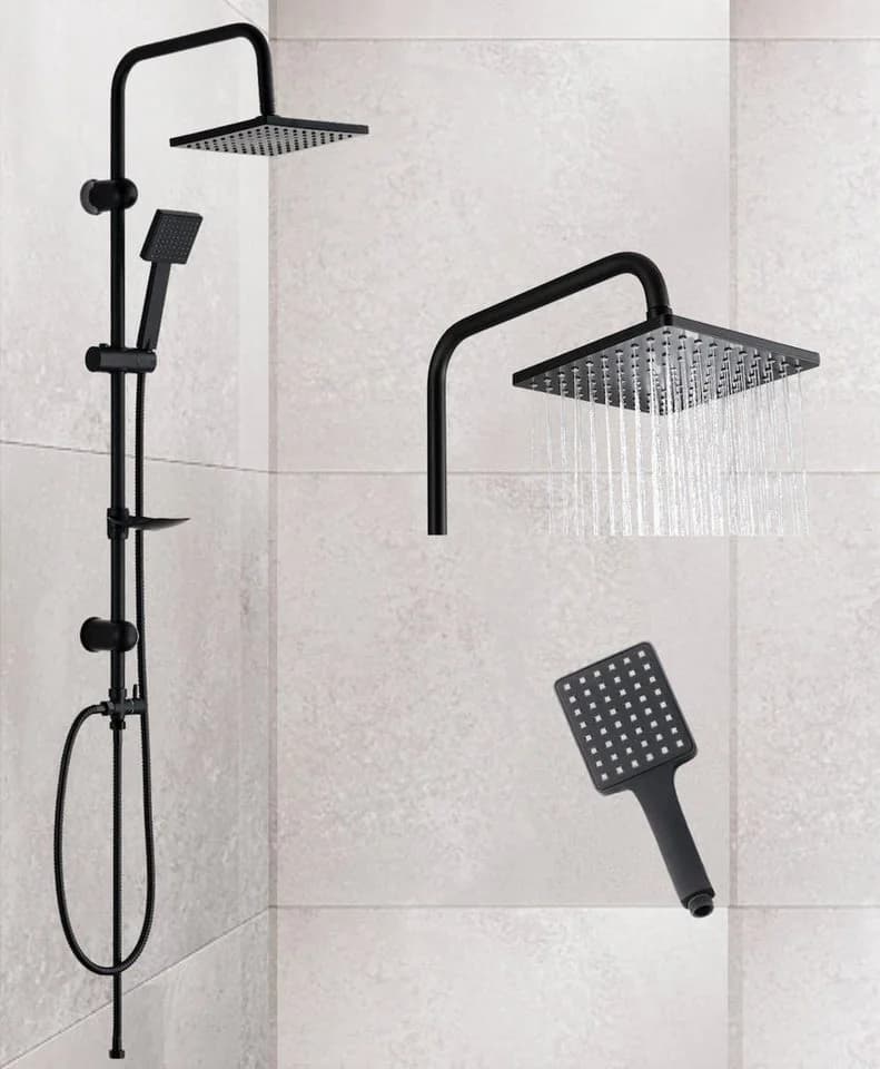 Faizee Möbel Duschsystem Regendusche mit Handbrause Edelstahl - Bild 2
