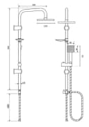 Faizee Möbel Duschsystem Regendusche mit Handbrause Edelstahl Bild 3
