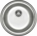 Faizee Möbel Edelstahlspüle Rund 42 cm mit Armatur und Siphon-Set Bild 1