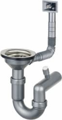 Faizee Möbel Edelstahlspüle Rund 42 cm mit Armatur und Siphon-Set Bild 4