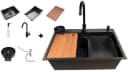 Faizee Möbel Quantum Edelstahlspüle mit Nano-Beschichtung und Armatur Bild 2